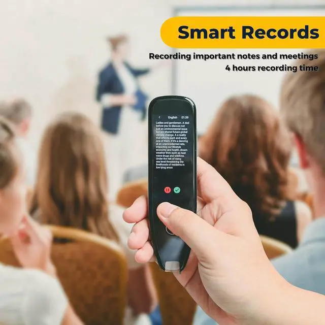 Alt view image 7 of 7 - 134 Languages Translator Pen, Offline OCR Digital Smart Reading Pen, Text to Speech & Voice to Text Scan Reader Pen, Pocket Dictionary Translation Pen, Accurate Portable Translator Device