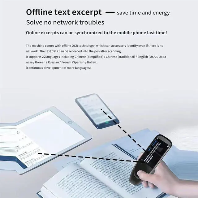 Alt view image 6 of 7 - Scansense Pen, Scan Sense Pen, Scansense AI Smart Pen - Instant AI Answers for Math, History & More Offline Translation, 134 Language Translation Scanning Reading Pen (Upgraded-Black)