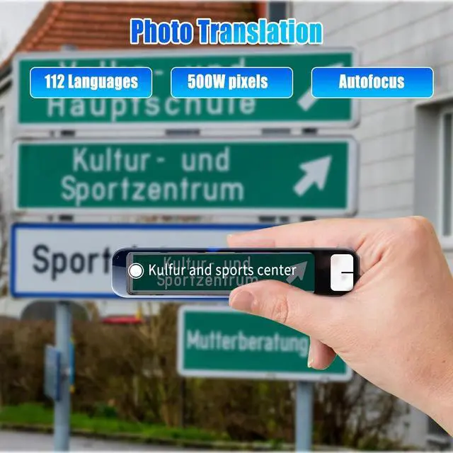 Alt view image 7 of 7 - Upgraded Scan Reader Pen, 134 Language Translator Smart Translator Pen with Touch Screen Support Wi-Fi Wireless Voice Reading Pen for Dyslexia Student Professional Traveler