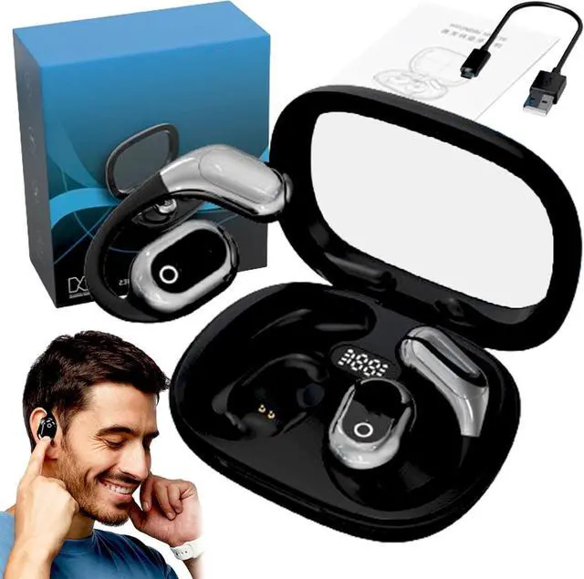 Main image of Hiwered Ai Voice Translation Bluetooth Earbuds, Ai Translation Earbuds Real Time, Language Translation Earbuds, Wireless Bluetooth Translation Earbuds, HD Sound, Long Battery Life (Black)