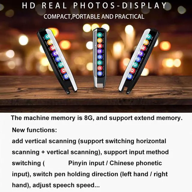 Alt view image 4 of 7 - ZJchao Multi Language Translator Pen with Electronic Dictionary Function, 113 Languages Smart Voice Translator Pen Extensive English Vocabulary Recording Feature for Online