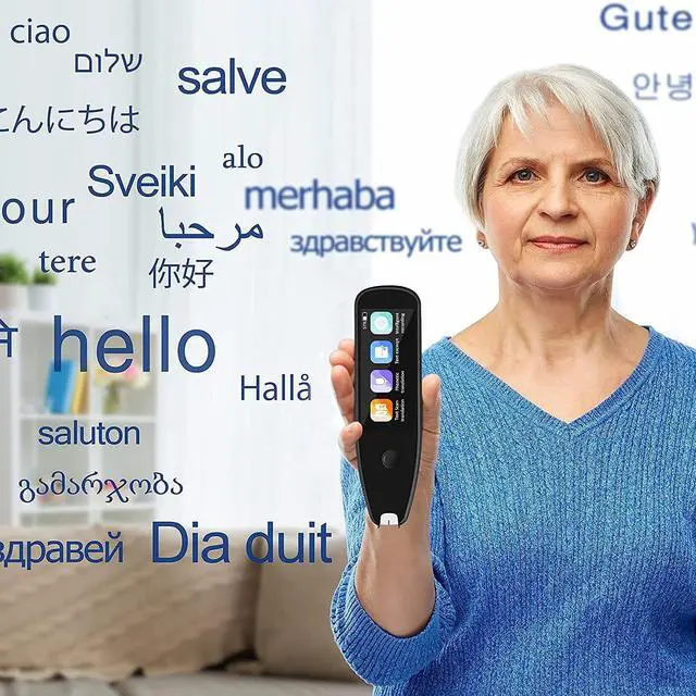 Alt view image 6 of 7 - Pen Translation Device, scanning Translation Reading Pen - multilingual Dictionary Pen with Bluetooth/Wi-Fi/AI Voice Assistant| Scan Text and translate | Speak and translate - Wireless and Offline