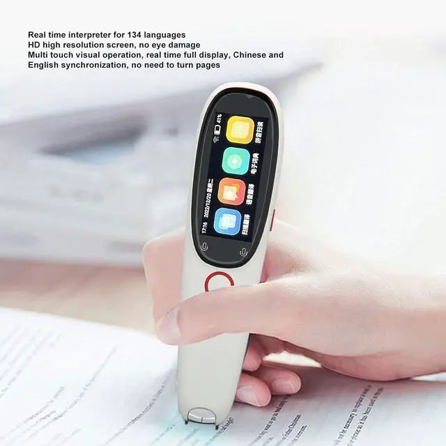 Alt view image 3 of 7 - Language Translator Device, 134 Languages OCR Digital Reader Pen, Touch Control, Voice Translator Device, Text Phonetic Multilingual Translation