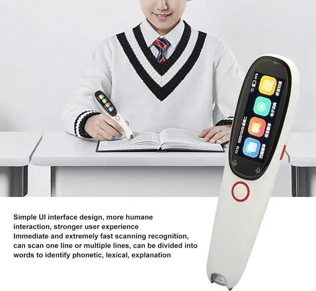 Alt view image 4 of 7 - Language Translator Device, 134 Languages OCR Digital Reader Pen, Touch Control, Voice Translator Device, Text Phonetic Multilingual Translation