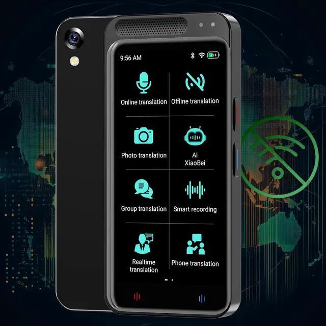 Main image of Smart Translator Device - Real Time Translation Device Two Way, Instant Portable Voice Translator for Travel Business, Traductor de Voz Instantaneo 2025, AI Translator, Offline Edition
