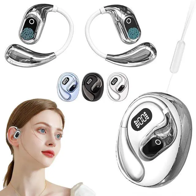 Main image of Peachloft Translator Earbuds - Multi-Language AI Translation Bluetooth Headset, Real-Time 2-Way Translator, Wireless Earbuds for iOS & Android, Smart Language Translation Device (White)