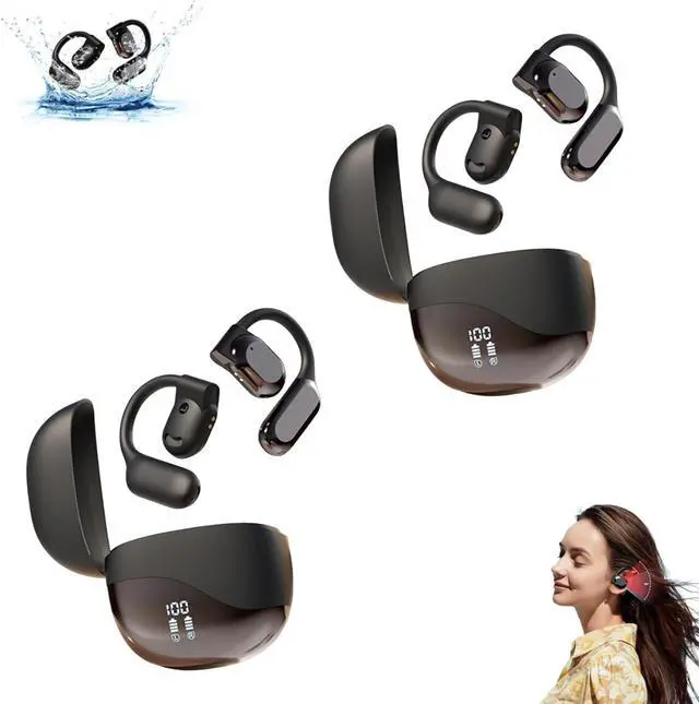 Main image of Ai Translator Earbuds, Headphones Language Translation Device, Wireless Bluetooth Translating Earbuds Real Time, 144 Languages Play Music Translation Packs for Travel Business Learning(Black-2pcs)
