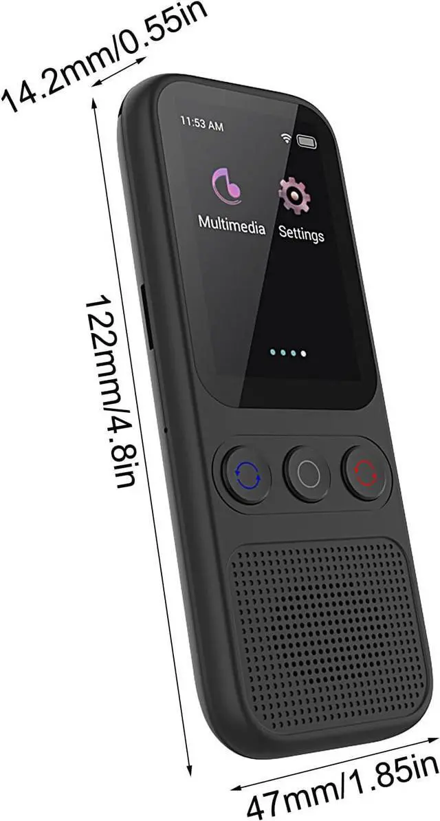 Alt view image 6 of 7 - Translator Device  Real-Time Language Translator, Portable Gadget | 138 Languages Voice Translation, Rechargeable Tool for Travel, Study Abroad, Business Meetings, Daily Conversations, Learning
