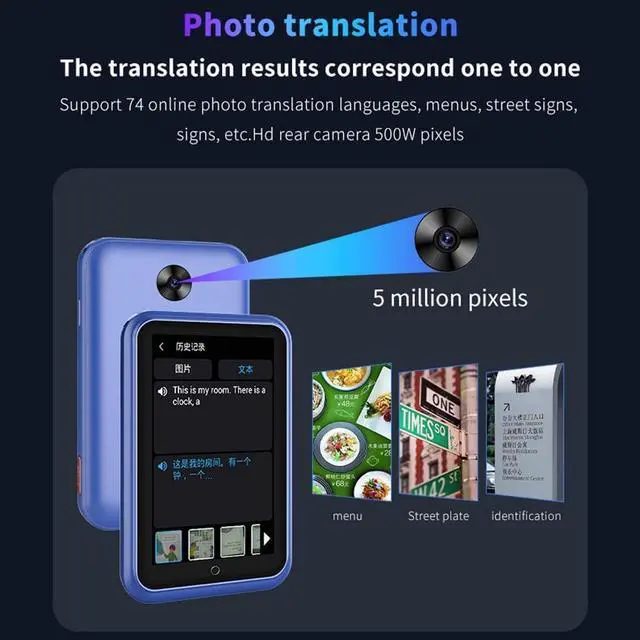 Alt view image 5 of 7 - LiebeWH Instant Language Translator Device Portable 4G 138 Languages Voice Translation Group Interaction with Travel