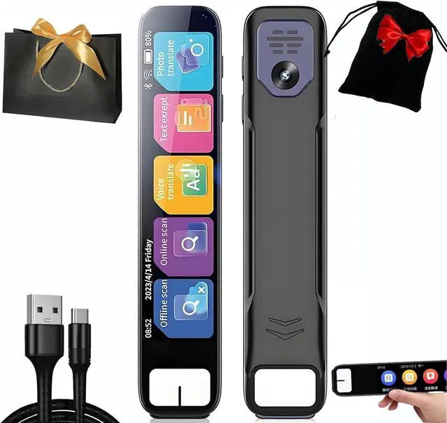 Main image of AI Pen Gpt, Chat Gpt Pen for Test, Smart AI Pen with Built in Chat Gpt Integrate, Scanner Pens, AI Smart Pens That Answers Questions Math, AI Pen for Test, Offline Translation 135+ Languages (1PCS)