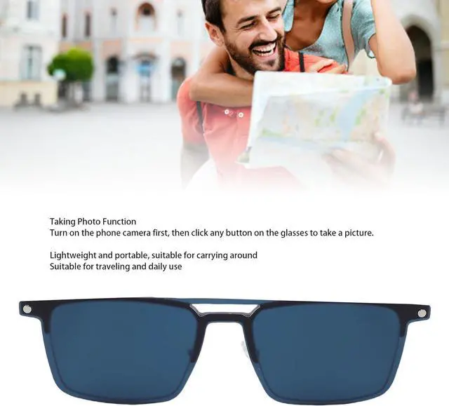 Alt view image 4 of 7 - fosa Smart AI Translation Glasses Translator Device, Real Time Language Translator with 100+ Languages, Touch Control for Travel Calling Video Translation