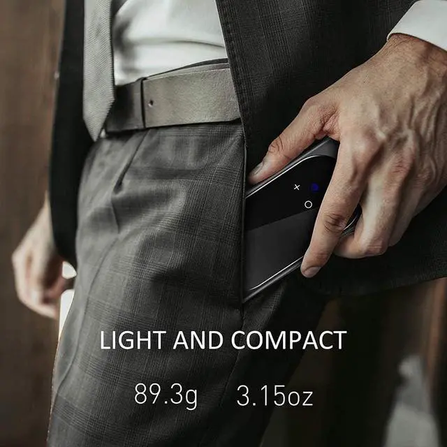 Alt view image 7 of 7 - Smart Language Translator Device with 2.4 Inch HD Touch Sn, Real-Time Instant Translation for 106 Languages, Ideal for Business, Chat, and Travel Abroad - Black