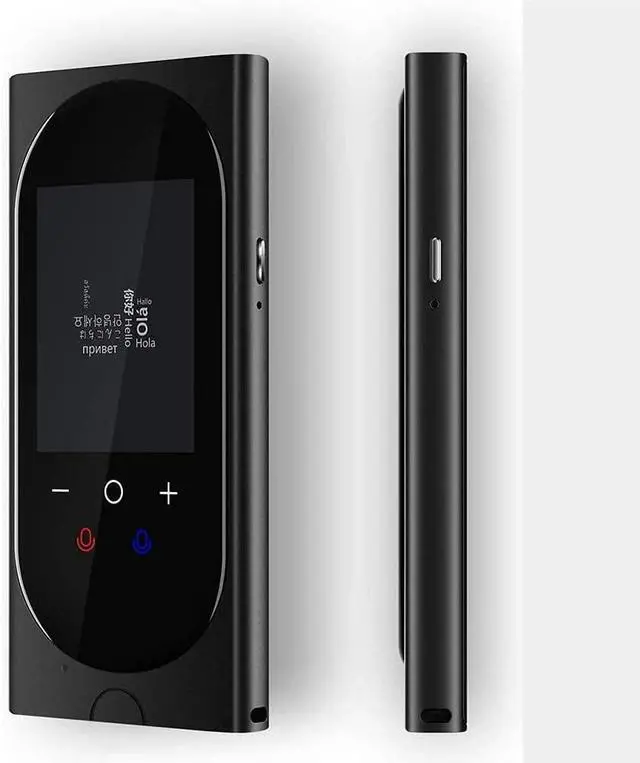 Alt view image 4 of 7 - Smart Language Translator Device with 2.4 Inch HD Touch Sn, Real-Time Instant Translation for 106 Languages, Ideal for Business, Chat, and Travel Abroad - Black