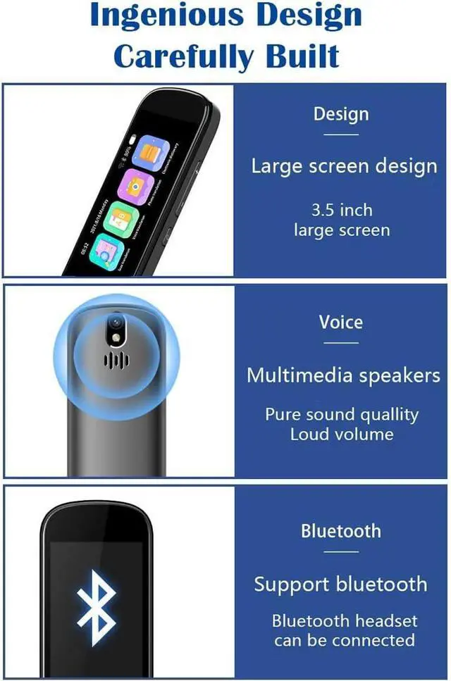 Alt view image 4 of 7 - Portable Scanning Dictionary Pen - Multi-Lingual Voice Translator with Smart Photo Translation for Study, Work Independence