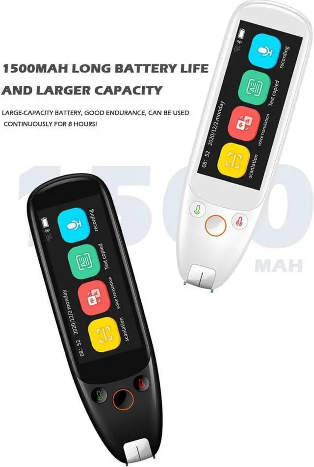 Alt view image 7 of 7 - 112 Language Translator Pen (A) - Portable Scanning Device for Text and Voice Translation, rts WiFi Offline