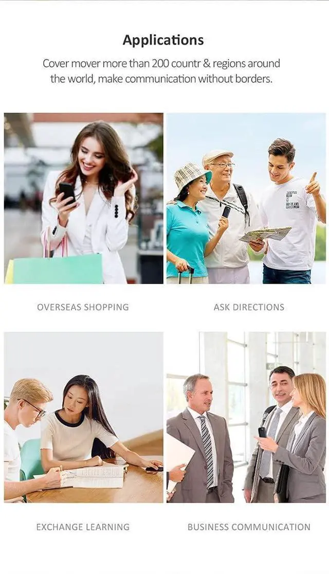 Alt view image 2 of 7 - Smart WiFi Instant Language Translator with Photo Scanning, 2.4 Inch Sn, Portable Offline Translation for Study, Work, and Travel (A)