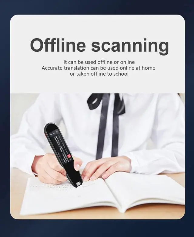 Alt view image 4 of 7 - Multi-Language Translator Pen - Scan, Translate, Dictionary with rt for 111 Languages, Offline & WiFi Text Excerpt
