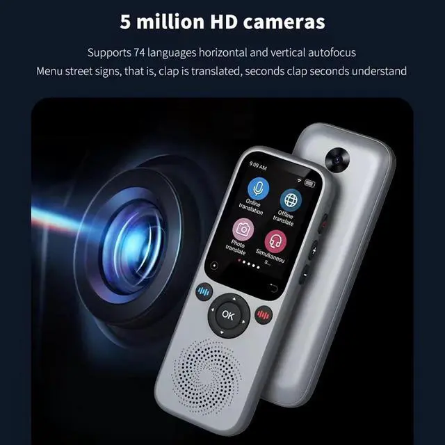 Alt view image 6 of 7 - Language Translator Device with 138 Languages Supported, Offline and Photo Translation, Real and Off Time Smart Voice Translator Portable for Studying, Travel, Business