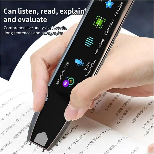 Alt view image 5 of 5 - Language Translator Device, Smart Voice Scan Translator Pen Real-Time Multi-Function Language Translation Business Travel Abroad Dictionary Pen for Business Learning Travel