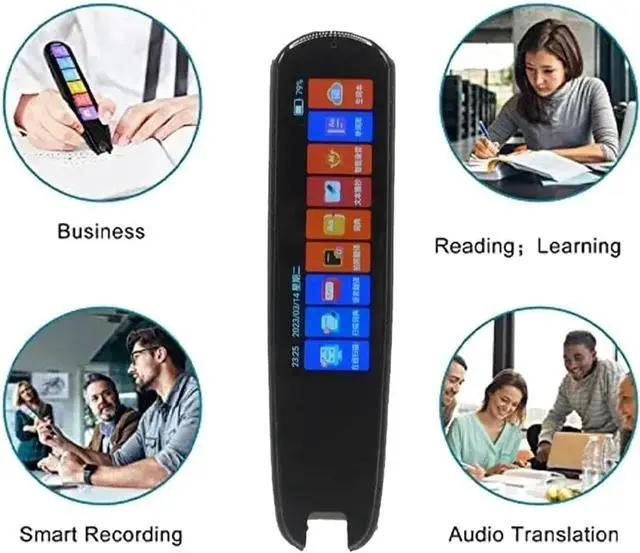 Alt view image 6 of 6 - Smart AI Scan Pen BT Translator Voice Multi 134 Languages rt 3.38 Inch Touch Sn Photo Offline Record Translation for Business Learning Travel