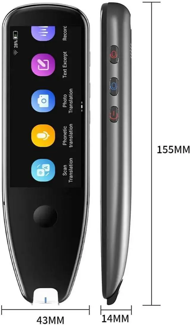 Alt view image 5 of 6 - Smart Multi-Function Language Translation Dictionary Pen, Text Scan Translator Pen for Language Learning English Study for Business Learning