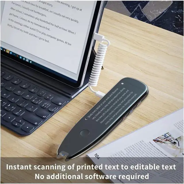 Alt view image 6 of 6 - Smart Multi-Function Language Translation Dictionary Pen, Text Scan Translator Pen for Language Learning English Study for Business Learning