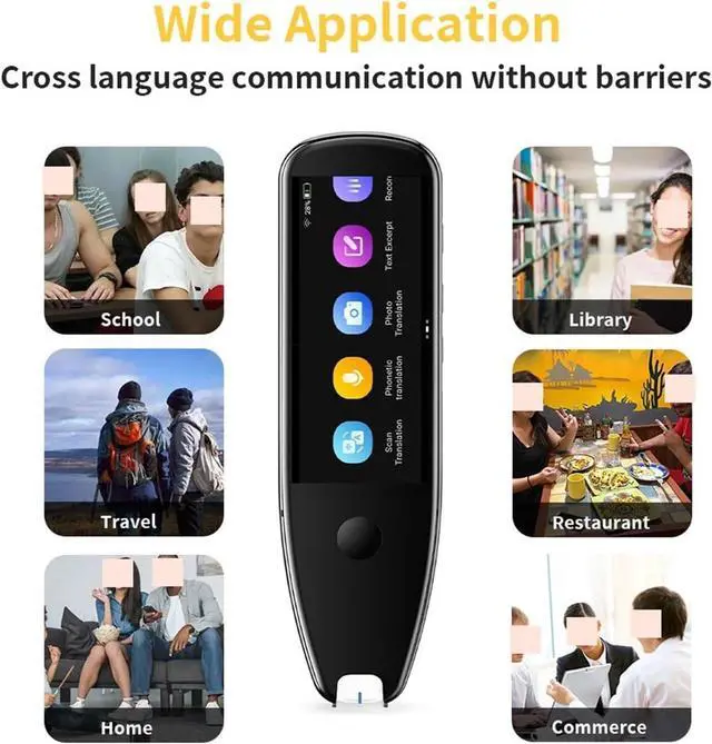 Alt view image 3 of 6 - Smart Multi-Function Language Translation Dictionary Pen, Text Scan Translator Pen for Language Learning English Study for Business Learning