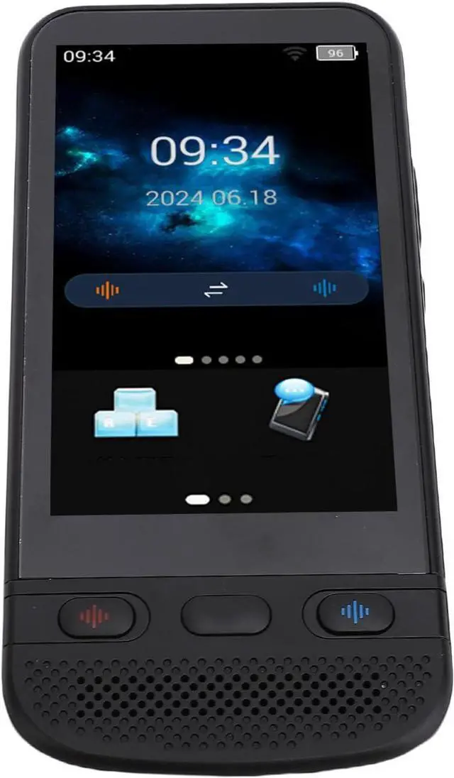 Alt view image 3 of 7 - 152 - Language Translator, Real Time Translator Device for 138 Languages, Voice, Text, Photo Translation, Great Screen for Business, Travel, Learning (Black)