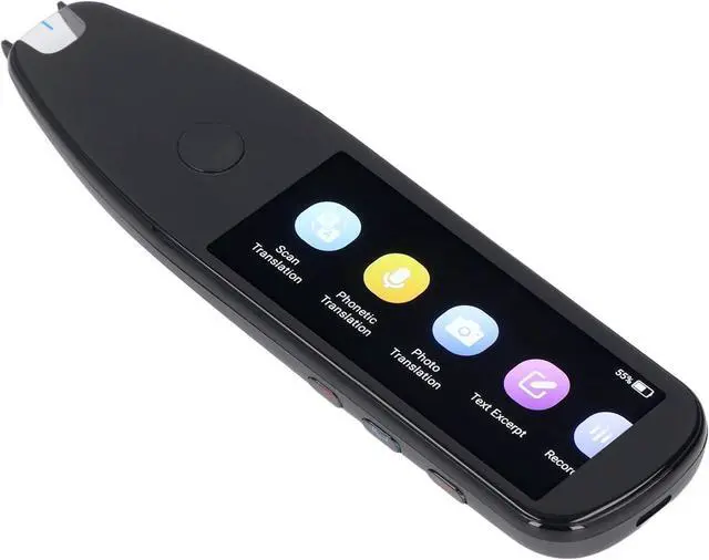 Alt view image 5 of 7 - Translator Pen 112 Languages 4 Inch HD Touchscreen WiFi Hotspot Offline Scanning Translation Device for Travelers Students Business Professionals Black