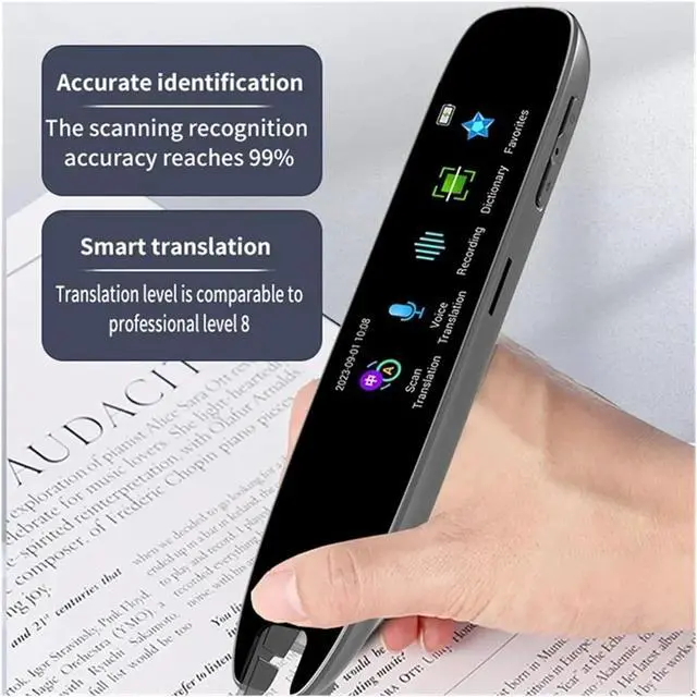 Alt view image 4 of 7 - Language Translator Device, Smart Voice Scan Translator Pen A26 Real Time Language Translator Multifunction Dictionary Translation Business Travel Abroad for Business Learning Travel