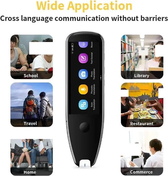 Alt view image 2 of 7 - Language Translator Device, Smart Voice Scan Translator Pen Real-Time Multi-Function Language Translation Business Travel Abroad Dictionary Pen for Business,Study & Travel