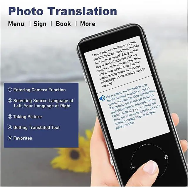 Alt view image 4 of 7 - Touch Key rt 107 Languages Instant Voice Translator Offline Language Translator in Real Time Smart Voice Translator for Business Learning Travel