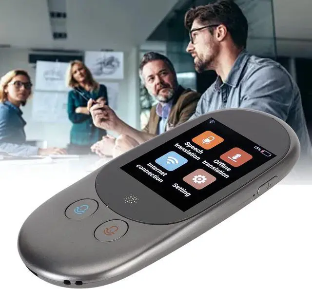 Alt view image 2 of 7 - Language Translator Device, 126 Different Languages, 2.4inch LCD Touch Sn, Portable Smart