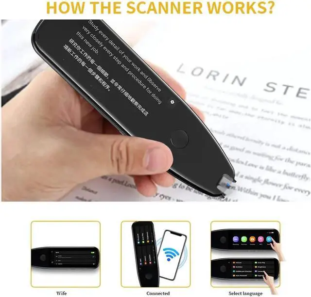 Alt view image 6 of 7 - Language Translator Device, Smart Voice Scan Translator Pen Real-Time Multi-Function Language Translation Business Travel Abroad Dictionary Pen for Business,Study & Travel