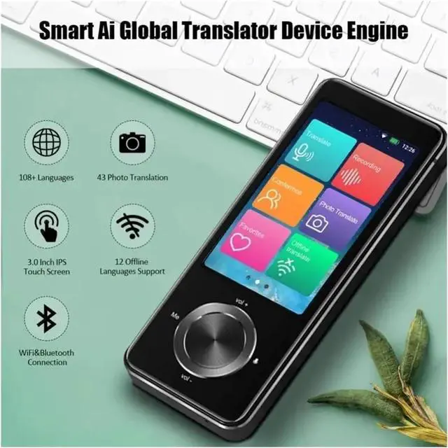 Alt view image 5 of 7 - Language Translator Device, Translator Device 137 Languages, Real-time Voice Recording, Text Translate Machine