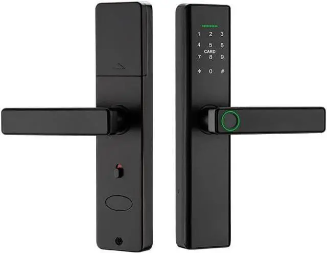 Alt view image 2 of 7 - Smart Lock Fingerprint Door Lock with Touch Screen Password Electronic Locks, (No APP Control)