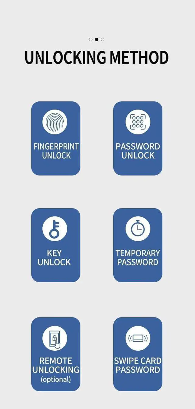 Alt view image 5 of 7 - Smart Lock Fingerprint Door Lock with Touch Screen Password Electronic Locks, (No APP Control)