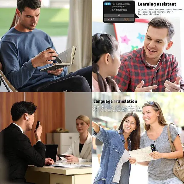 Alt view image 5 of 7 - Language Translator Scanning Dictionary Pen, 3.5" Touchscreen Translation Reading 116 Languages, Offline/WiFi, Voice/Text Scan, for Study & Travel