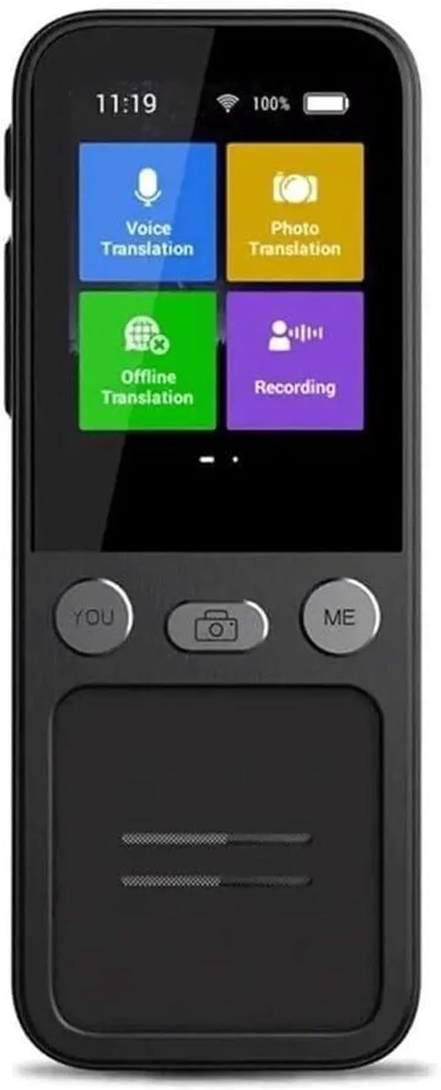 Main image of Smart Voice Translator Device with Camera  Real-Time Two-Way Translation, 61+ Languages, Offline Mode, Recording, Text Export, Portable for Travel & Business