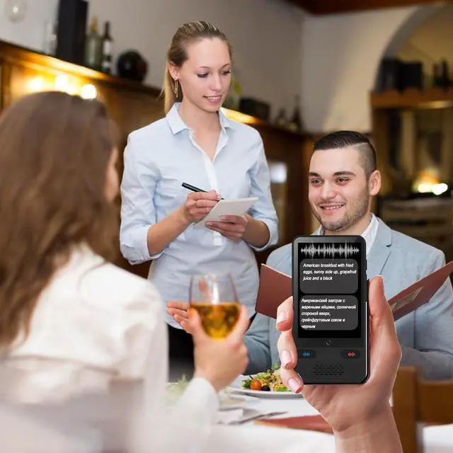 Alt view image 3 of 7 - Language Translator Device 138 Online Translation, Instant Translator Device Fast Response with 3.54 inch Touchsn ligent Two Way Translator for Travel Business Learning