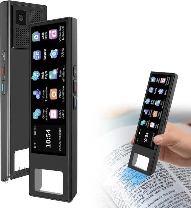 Main image of Scan Reader Pen, 142 Language Smart Reading Pen for Dyslexia, 5 OCR Digital Translator, Online/Offline/Photo/Voice/Sound Recording Translator Pen