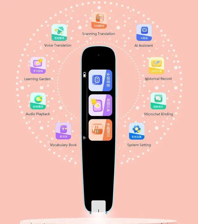 Alt view image 6 of 7 - WiFi Scanning Pen, ligent Reader Electronic Dictionary Language Translator, Portable Learning Device, Built in Battery for Students English Learning