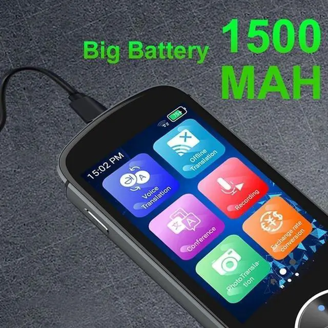 Alt view image 5 of 7 - V10 Intelligent Voice Translator with 3 HD Screen, Real-Time Translation in 138 Languages, 74 Languages Photo Translation, Offline Support for 18 Portable AI