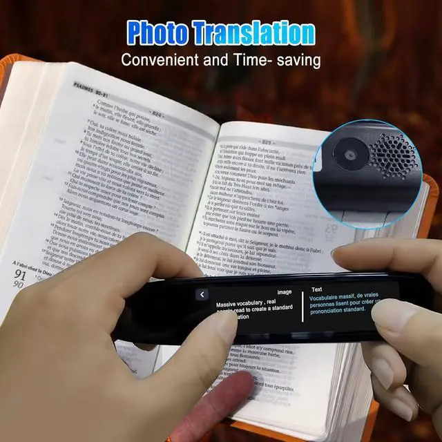 Alt view image 5 of 7 - Upgrade Scan Translator Pen, Online 142 Language Scan Reader Pen with 3.71inch Touchsn, Real Time Scan Reading Pen for Dyslexia, Offline 10 Languages Scanning Translation, Photo Translation