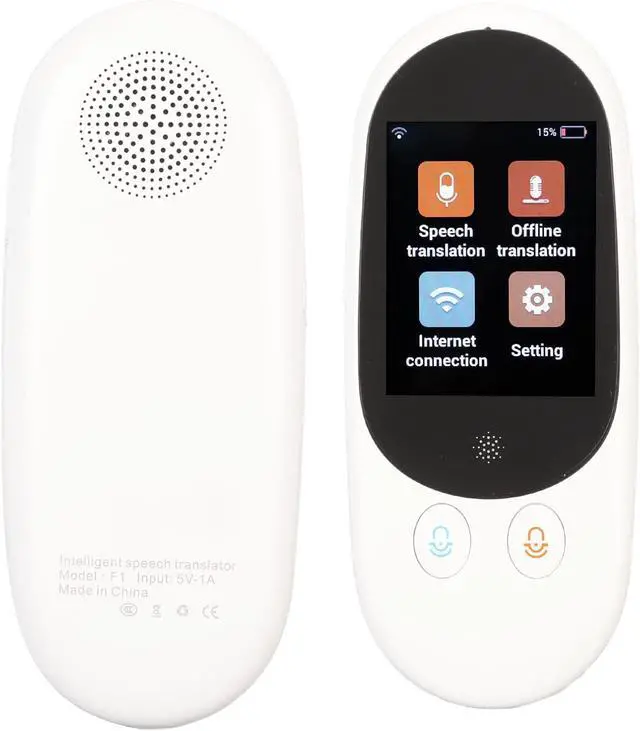 Main image of Language Translator Device, Portable Voice Instant Translation, 2.4inch LCD Touch Sn, rt 126 Different Languages Accents, Online Offline, for Travel Business Learning