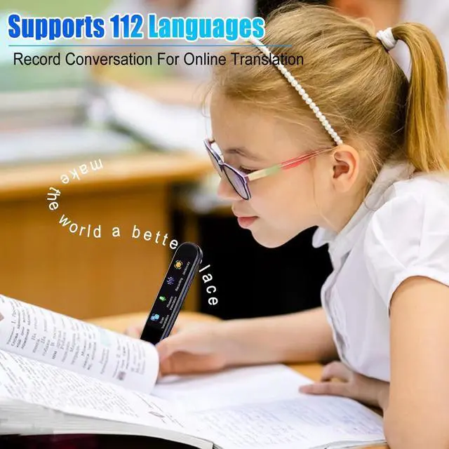 Alt view image 4 of 7 - Translator Pen Scan Translator Pen Online 112 Language Scan Reader Pen for Dyslexia Portable Translator Multifunctional rts Sp & Scan to Text for Meetings, Learning, Travel