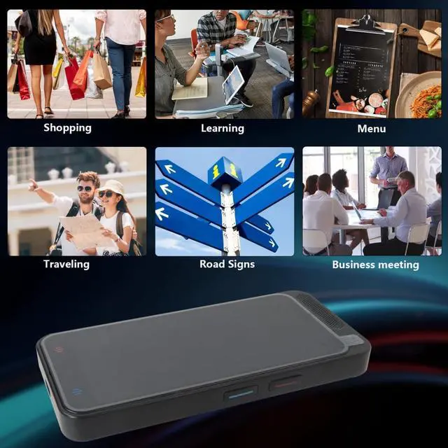 Alt view image 5 of 7 - Homesweet Instant AI Translator Online/Offline 138 Languages, 4 Touchscreen, 5MP Camera, Type-C Charging