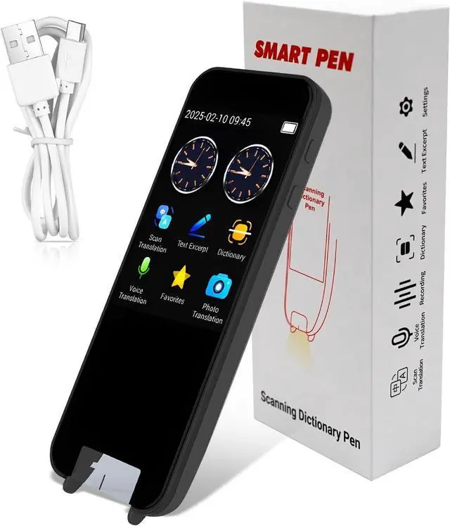 Main image of Scan Reader Pen 113 Language Translator Device for Dyslexia Elderly Kids Students, 8 Language Offline Scanning Voice Translation, rts Scan to Text, Photo Translation