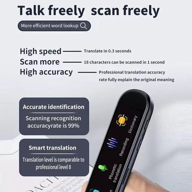 Alt view image 6 of 7 - Lexipen Scanning Translation Pen for Students,112 Language Translation Scanning Reading Pen, Multipurpose Language Translator Pen