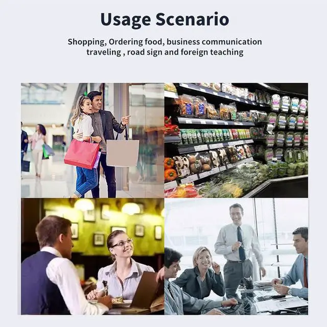 Alt view image 3 of 7 - A13 Smart Language Translator Pen Offline Scanning, 112 Languages Supported, Rechargeable Scan Reader Pen Ideal for Dyslexia, Travel, and Business (Blue)